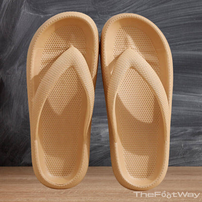 Beige Flip-flops Summer by TheFootWay