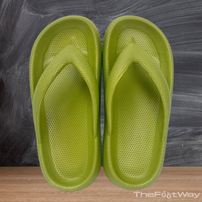 Green Flip-flops Summer by TheFootWay