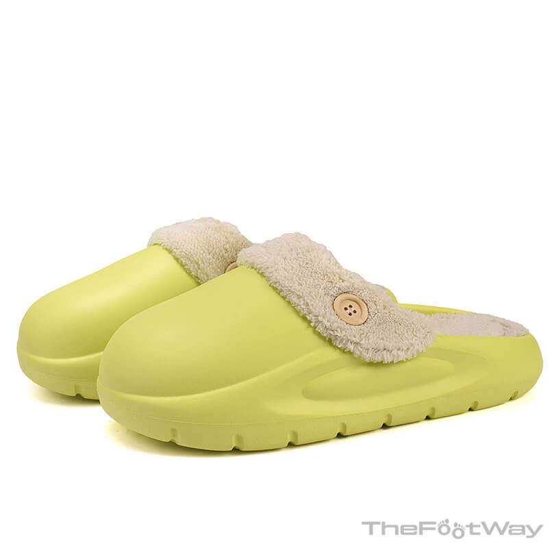 Green Washable Winter Slipper