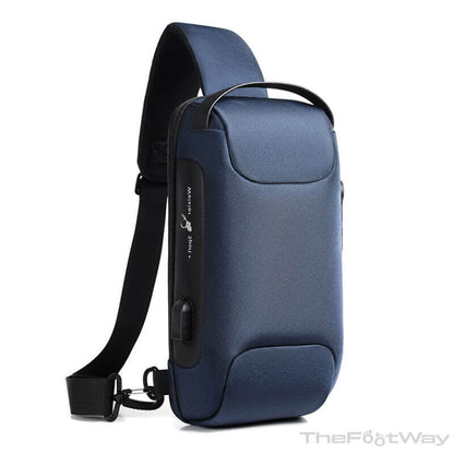 New Blue Waterproof Anti-theft Sling Bag