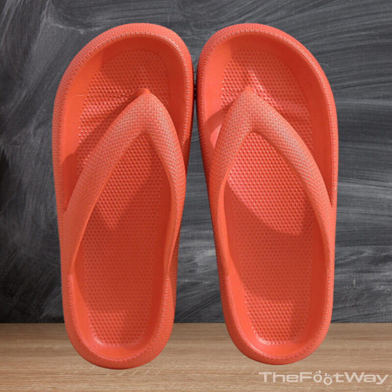 Orange Flip-flops Summer by TheFootWay