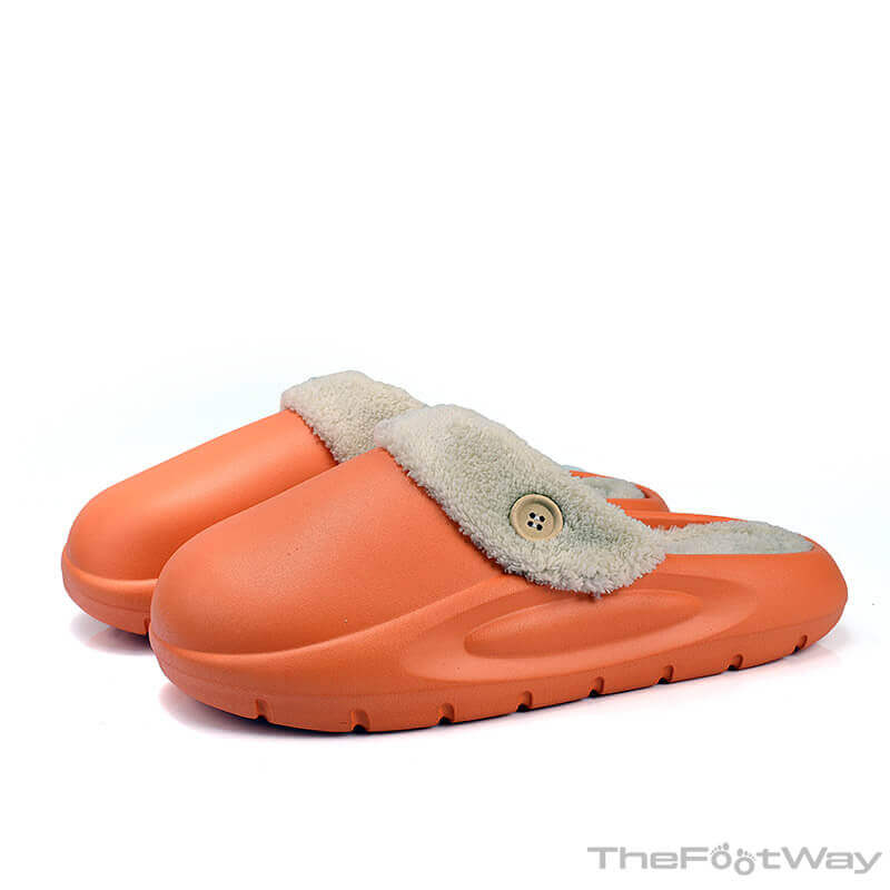 Orange Washable Winter Slipper