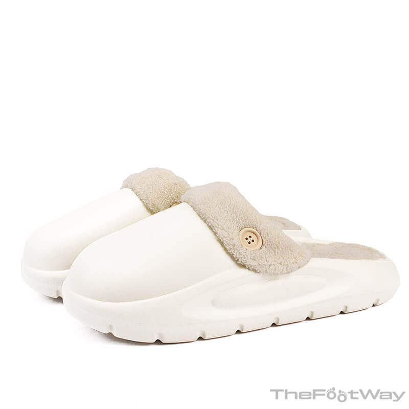 White Washable Winter Slipper