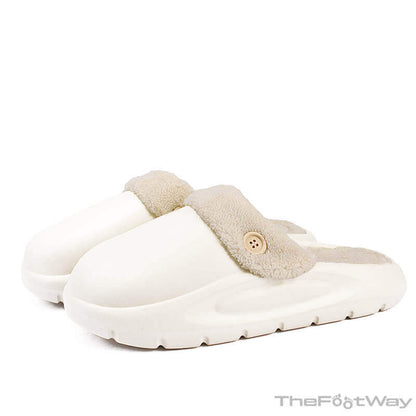 White Washable Winter Slipper