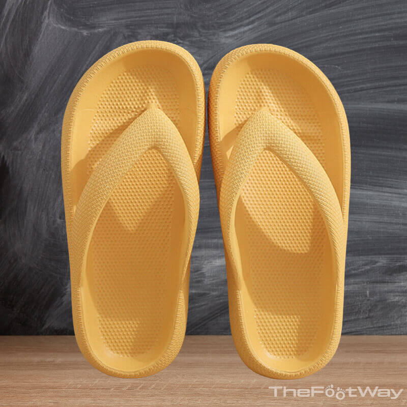 Yellow Flip-flops Summer by TheFootWay